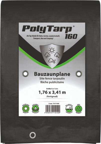 Plane schwarz, 3,41m