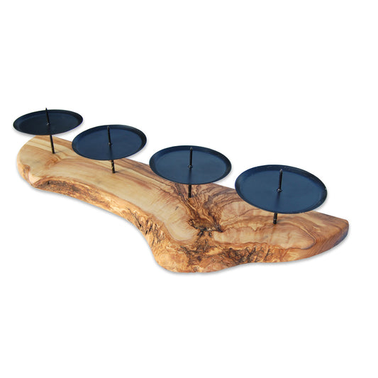 Kerzenhalter Holz Natur 4 Stück Haushalt Wohnen Deko Kerzen Geschenkidee Frauen