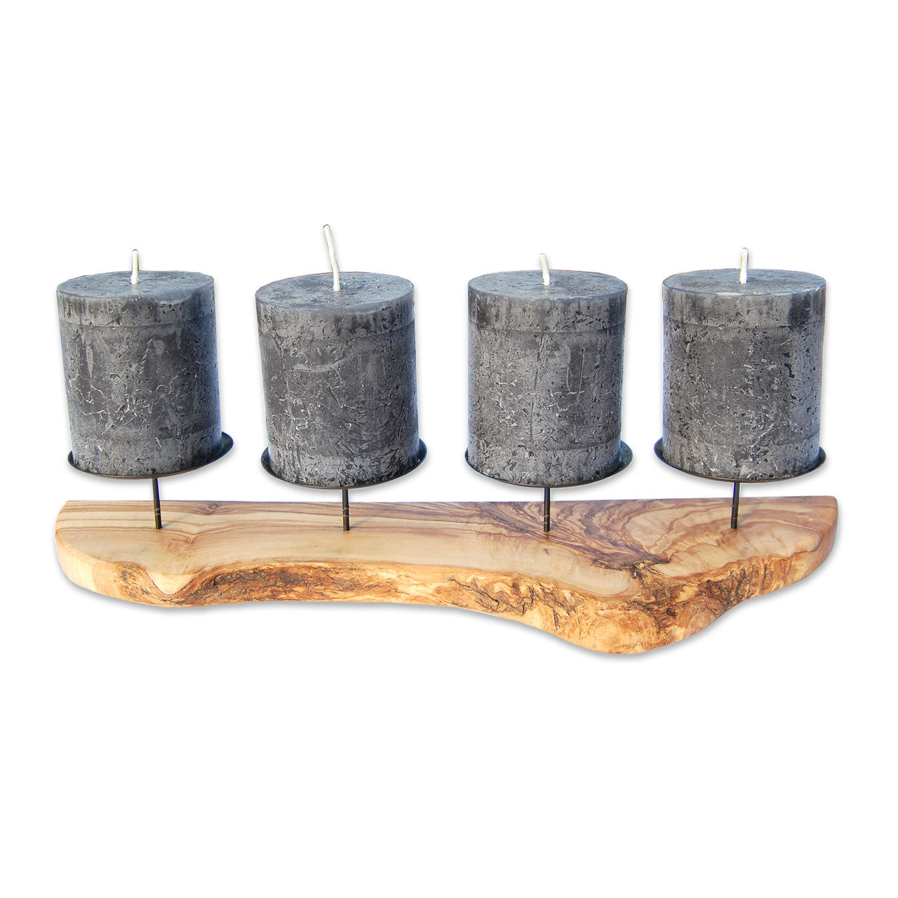 Kerzenhalter Holz Natur 4 Stück Haushalt Wohnen Deko Kerzen Geschenkidee Frauen
